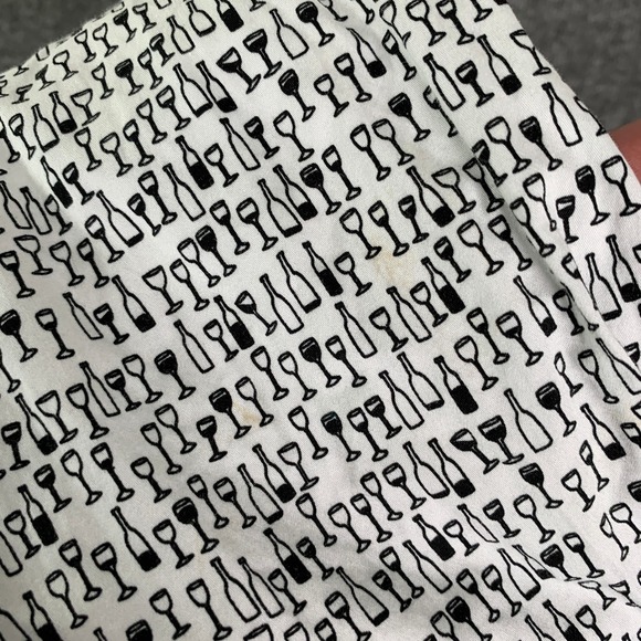 Maceeo Shirt Men Large Fibonacci Drinks White Flip Cuff Grometric Party Bold - Picture 10 of 11